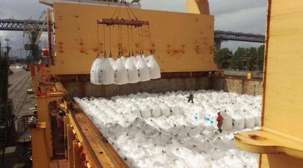 Погрузка удобрений ЕВРОХИМ В порту