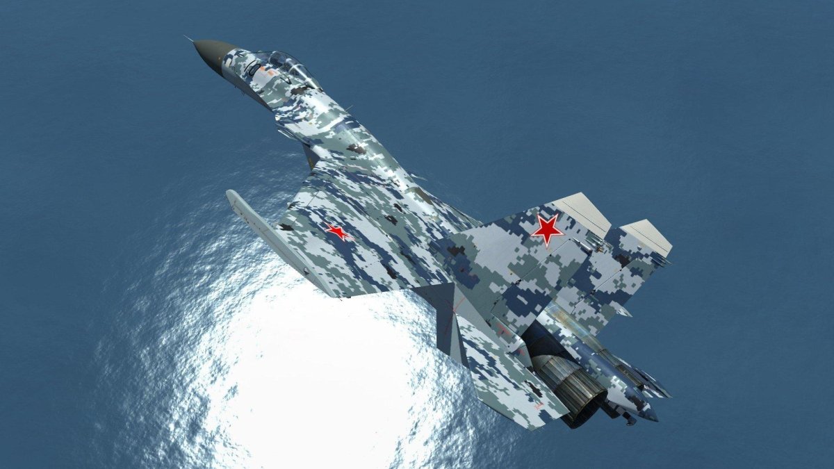 Су 35 пиксельный камуфляж