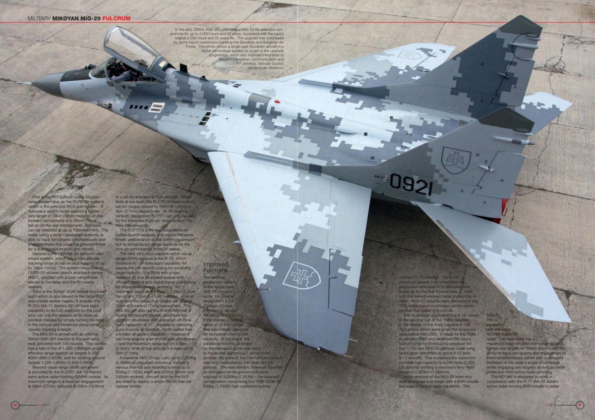 Миг-29 Словакии цифровой камуфляж
