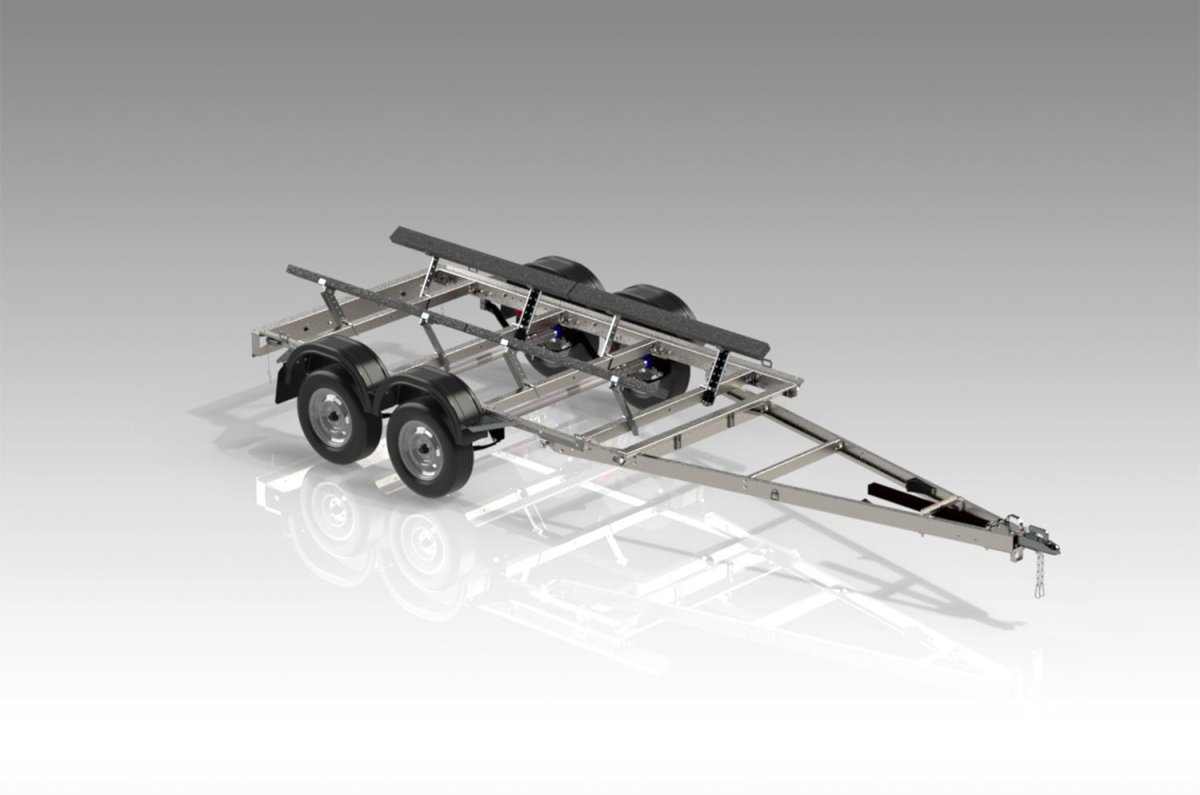 Лодочный прицеп 2-х осный