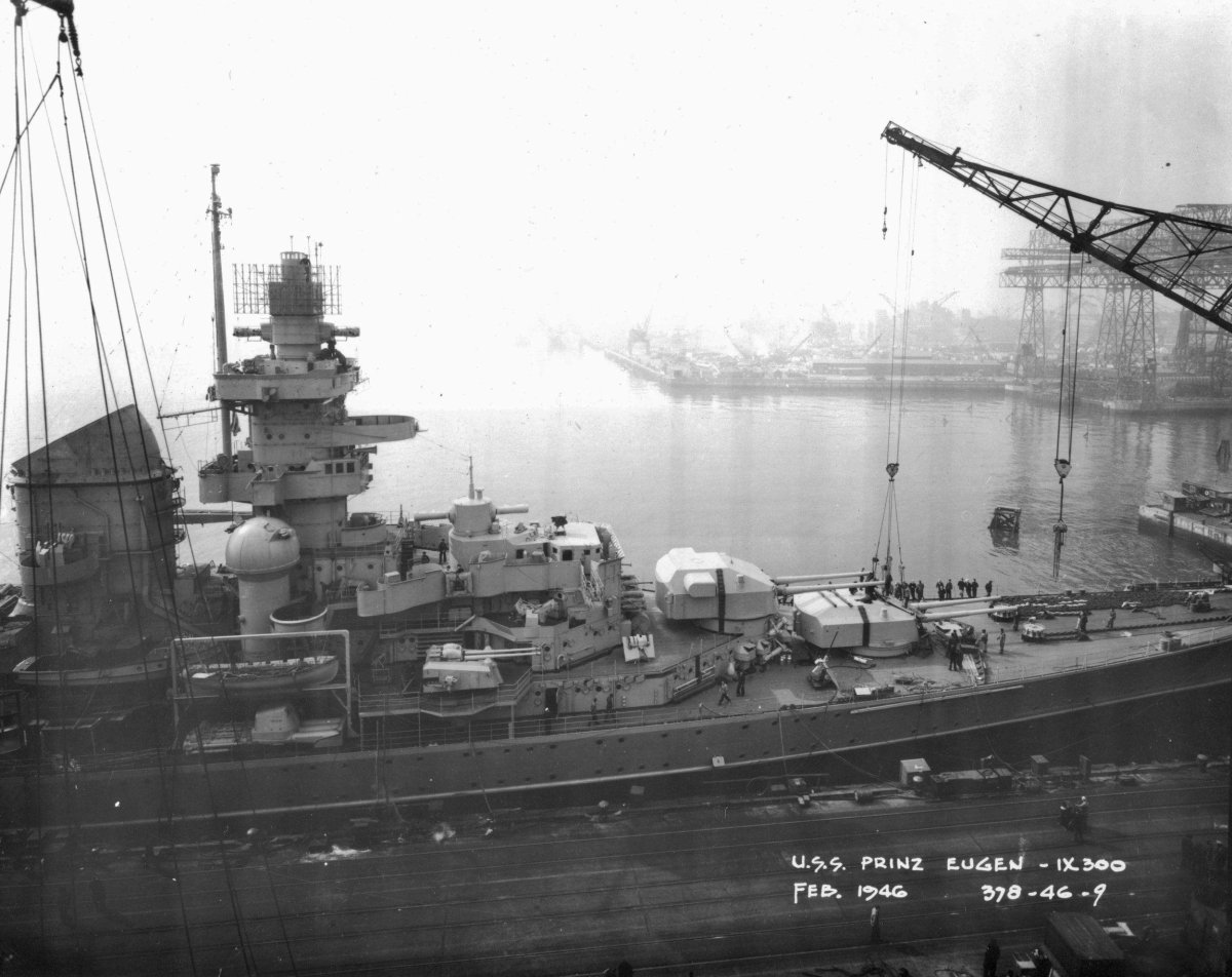 Немецкий крейсер принц Ойген