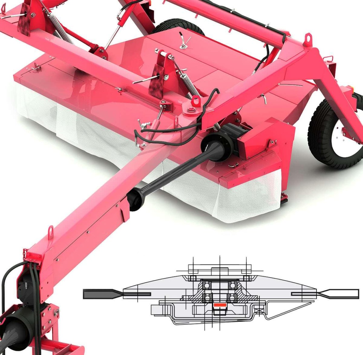 Косилка роторная прицепная КРП-3.2