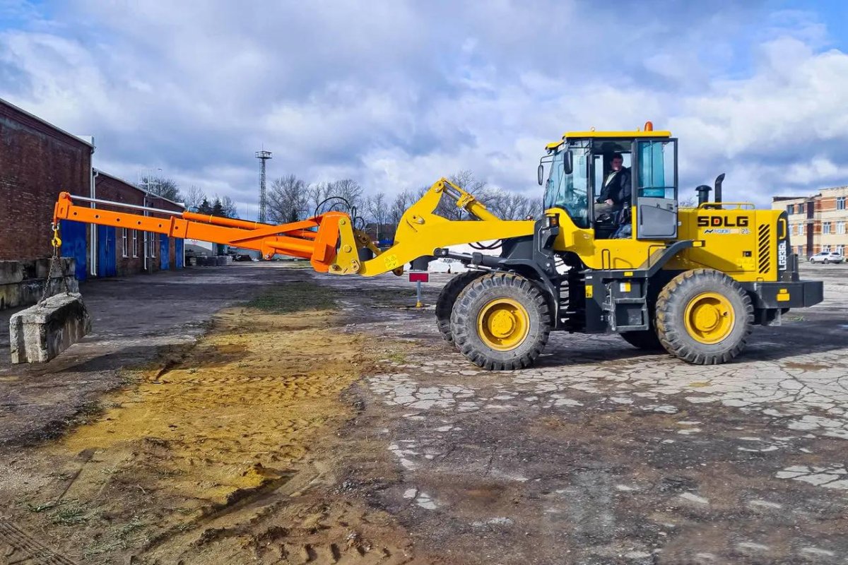 Крановая стрела на фронтальный погрузчик Метатэкс