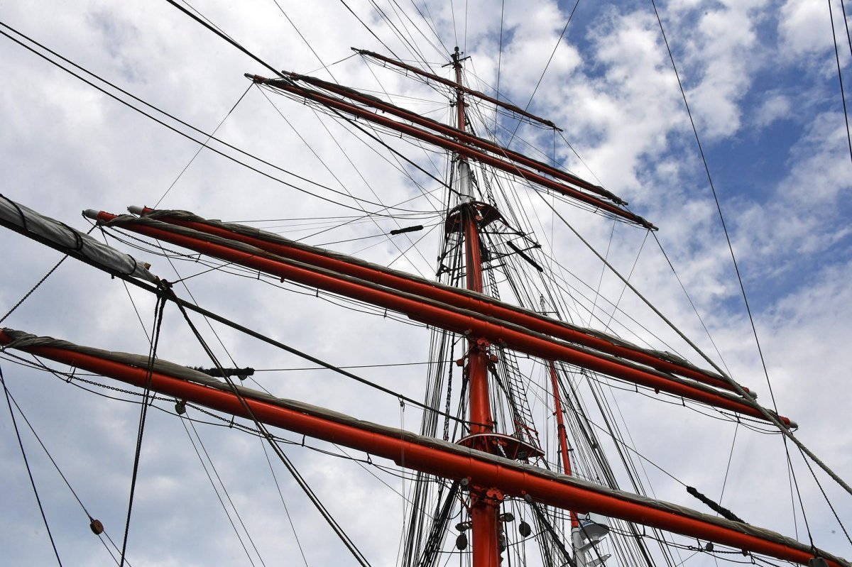 Барк Седов палуба