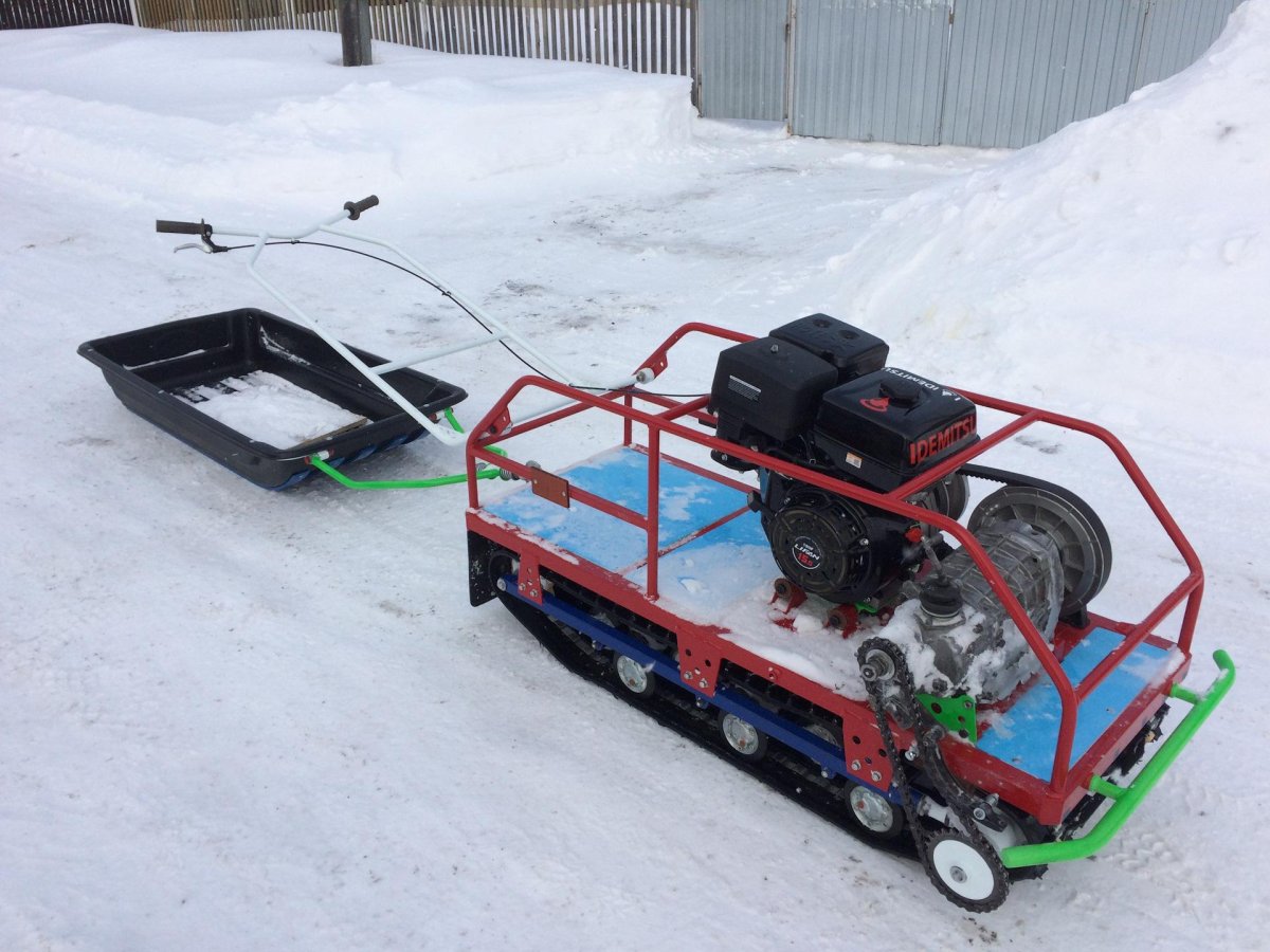 Мотобуксировщик гусеница 380 от Бурана