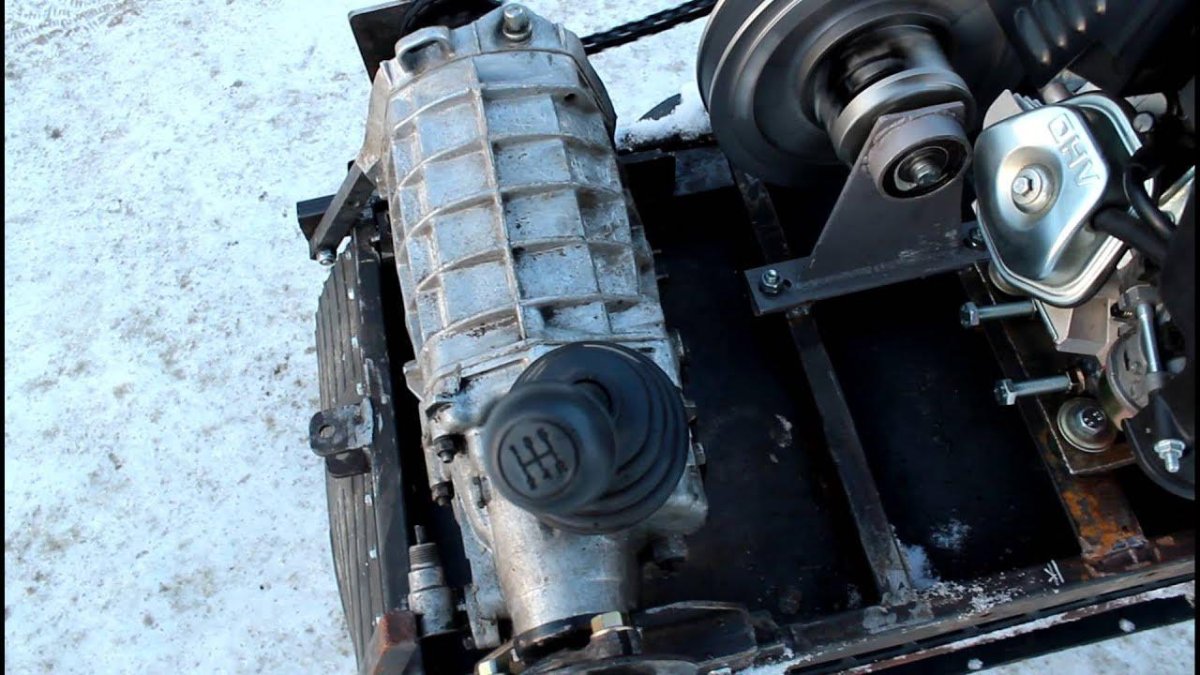 КПП ВАЗ 2107 на мотобуксировщик