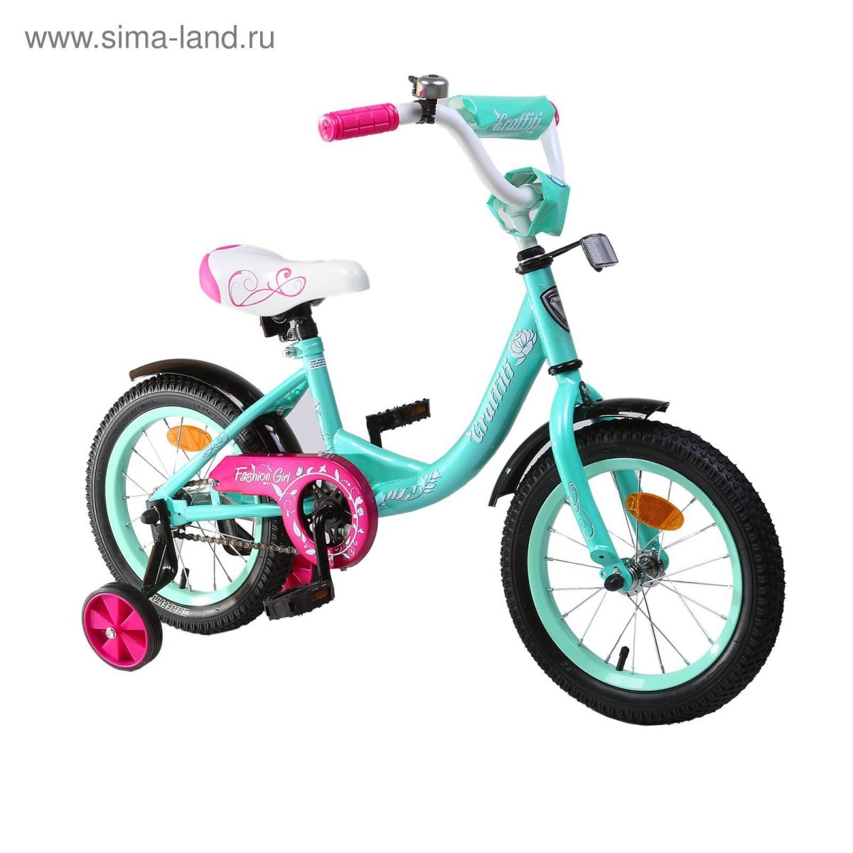Велосипед бирюзовый детский