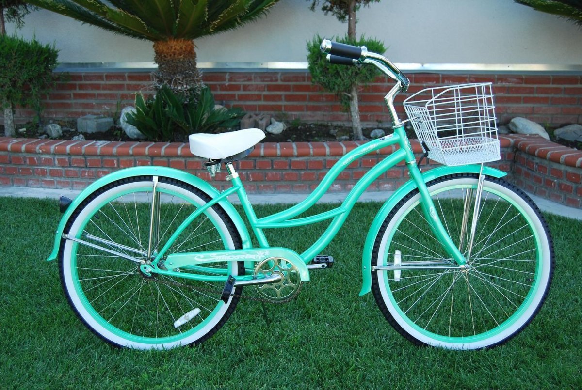 Бирюзовый велосипед