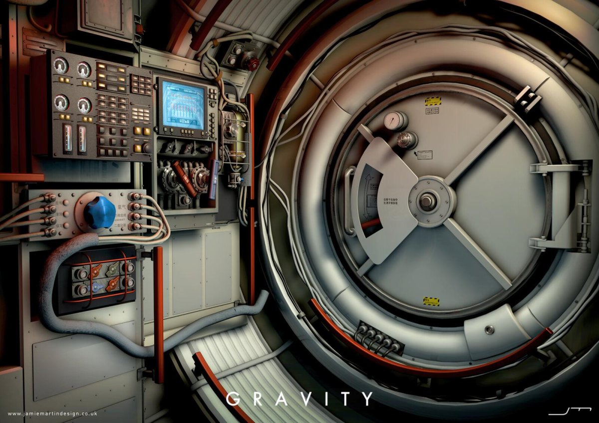 Двери люка космического Sci-Fi