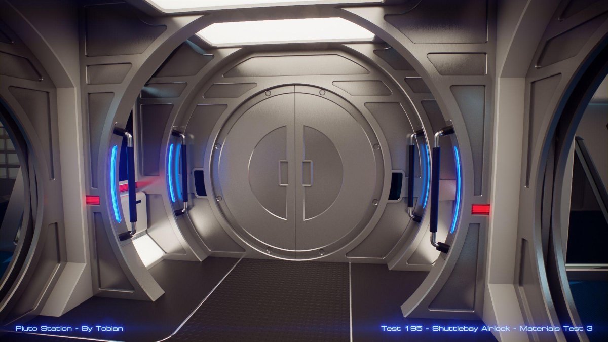 Двери люка космического Sci-Fi