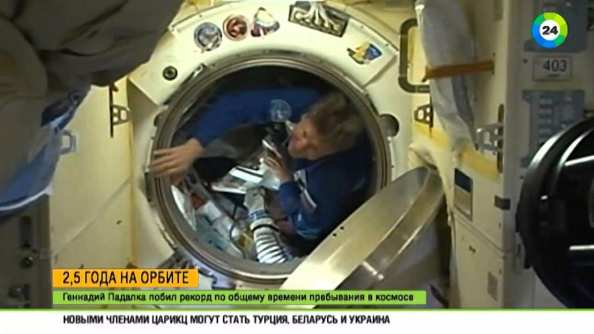 Геннадий Падалка в космосе
