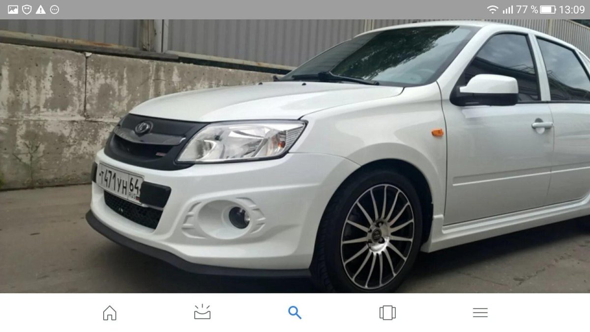 Бампер Лада Гранта спорт передний 2013