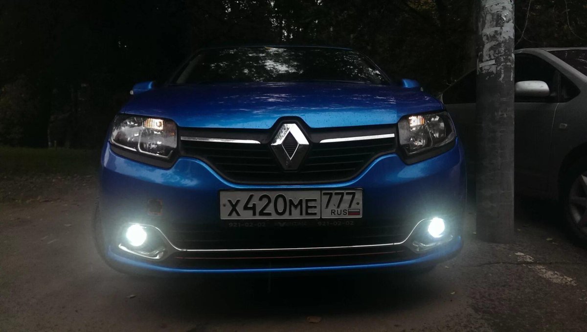 Лампа противотуманки Renault Sandero 2