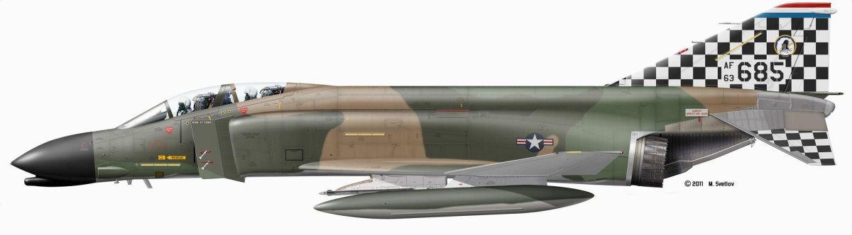 F 4 Phantom Interceptor USAF