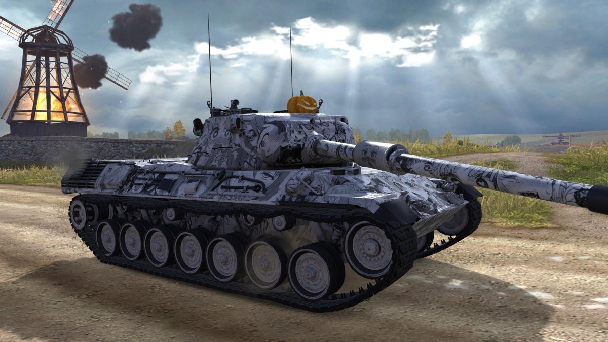 Танк леопард с кабиной на башне