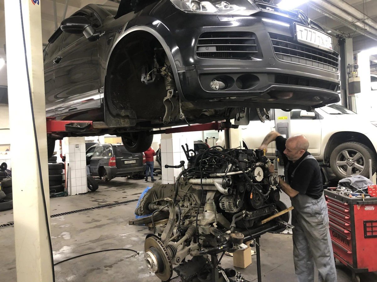 Двигатель Фольксваген Туарег 3.0 дизель