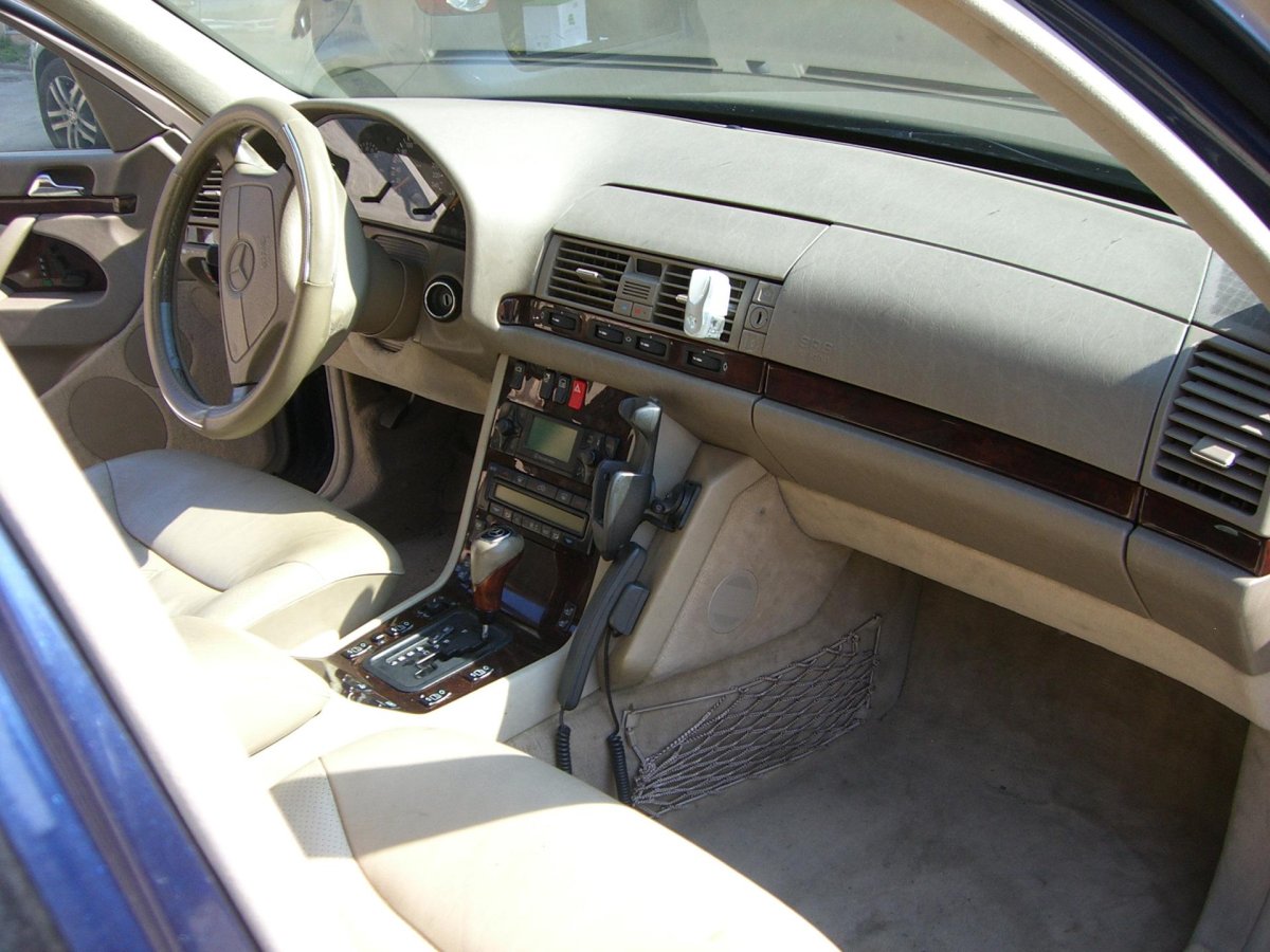 Бежевый салон w140