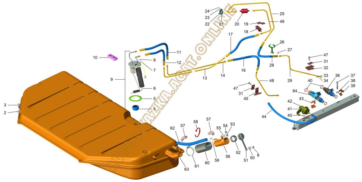 Топливная система Нива 2131 инжектор