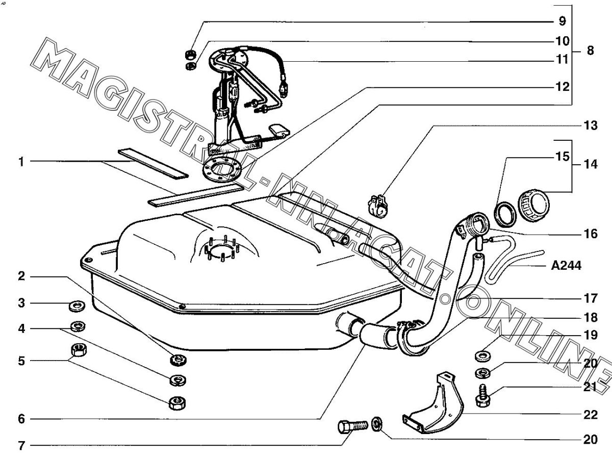 Топливный бак ВАЗ 2104 инжектор