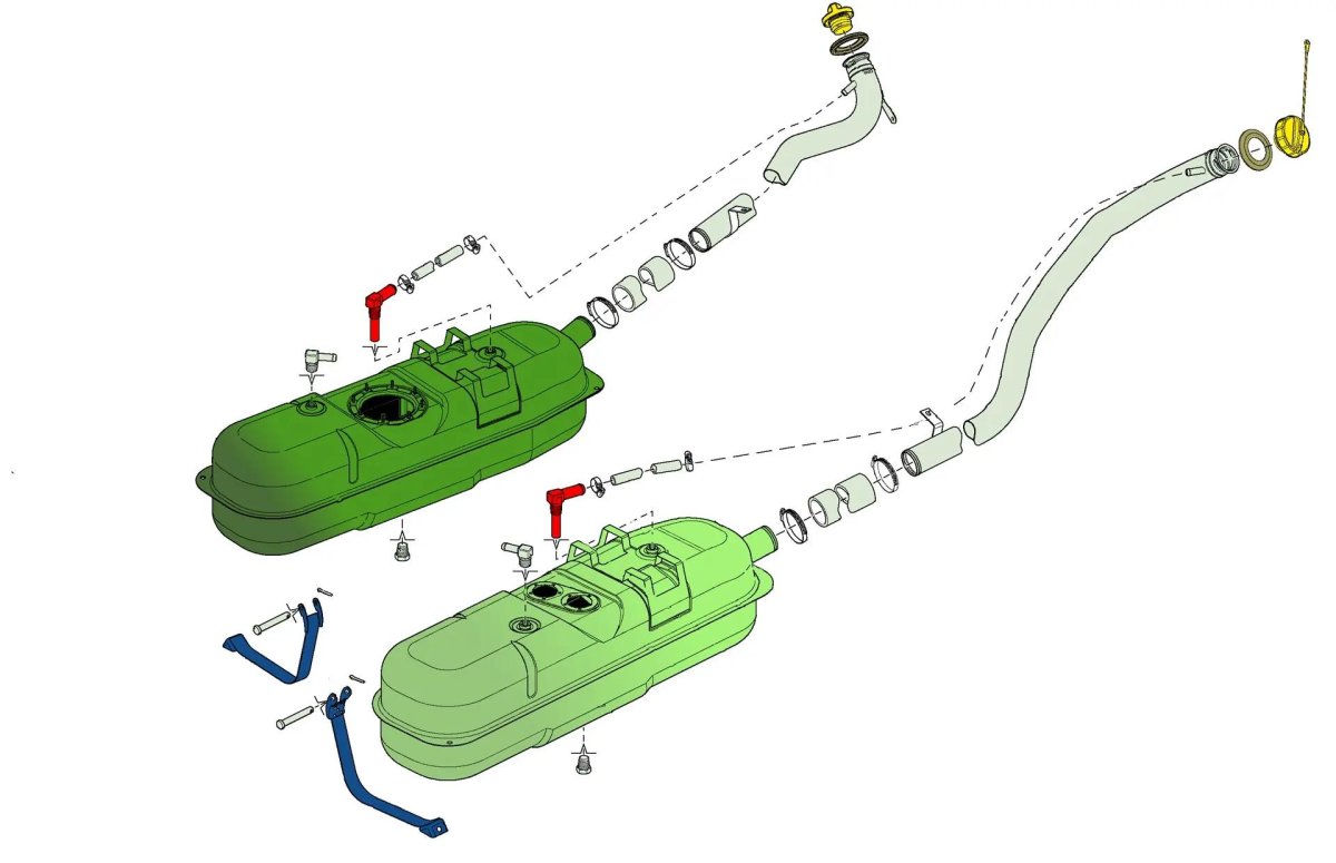 УАЗ Патриот 3163 топливный бак