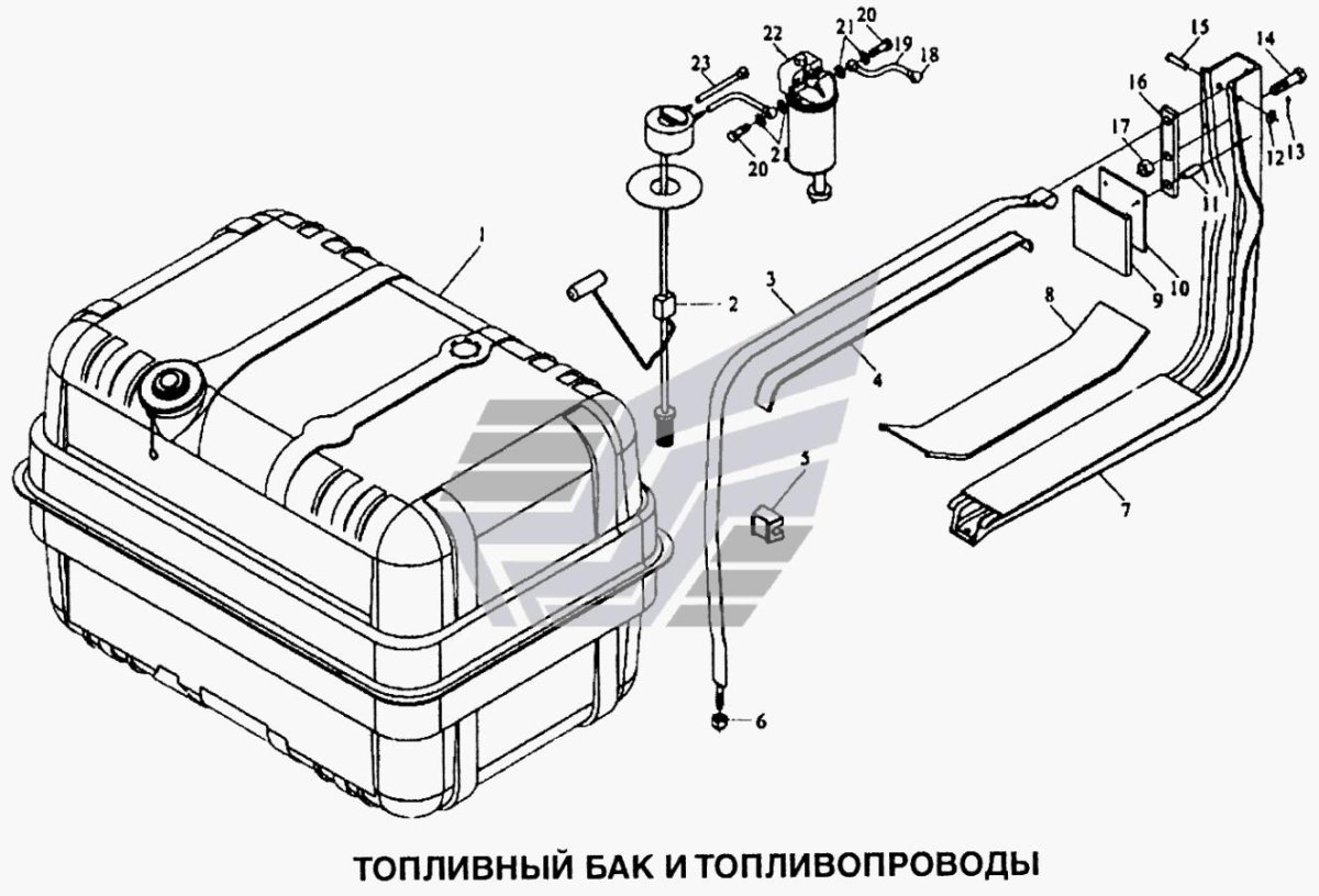 Бак топливный Шакман f2000