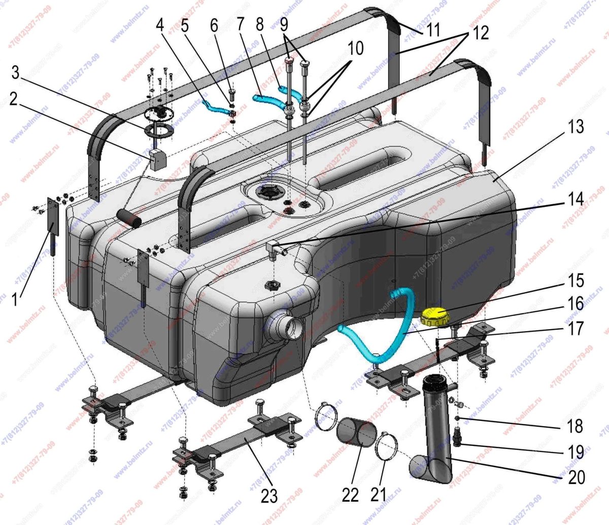 Топливный бак МТЗ 1021