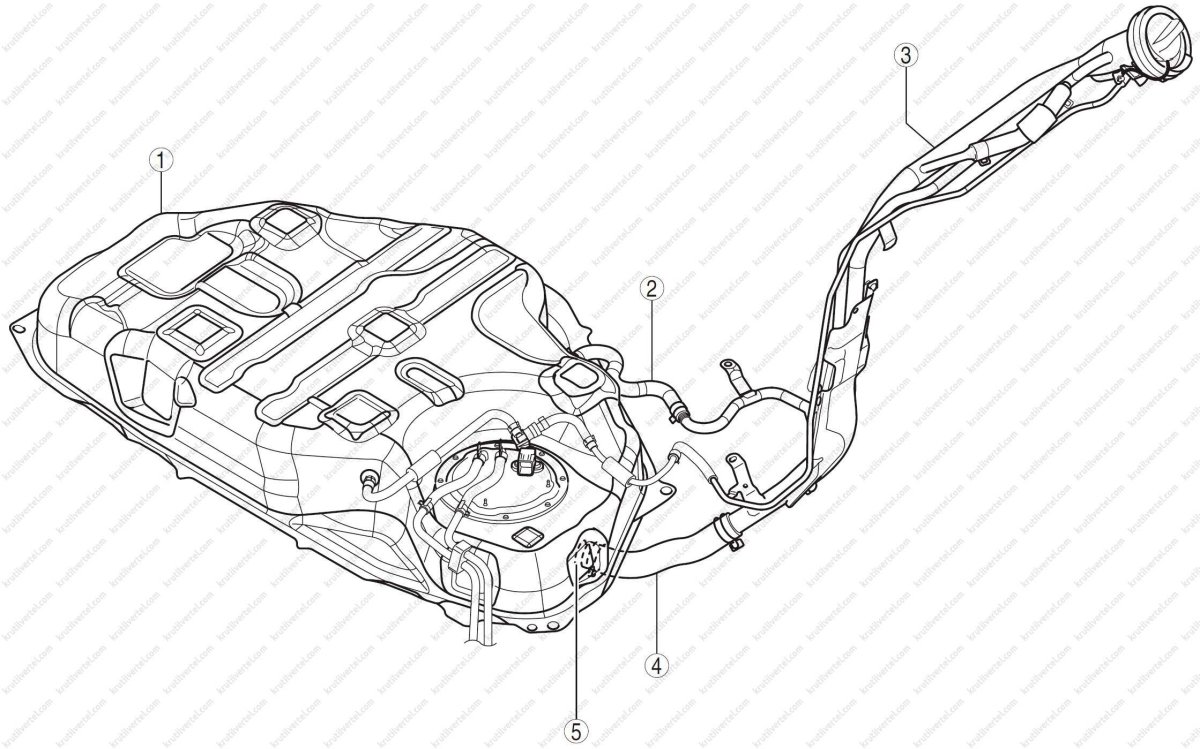 Топливный бак Мазда СХ-5