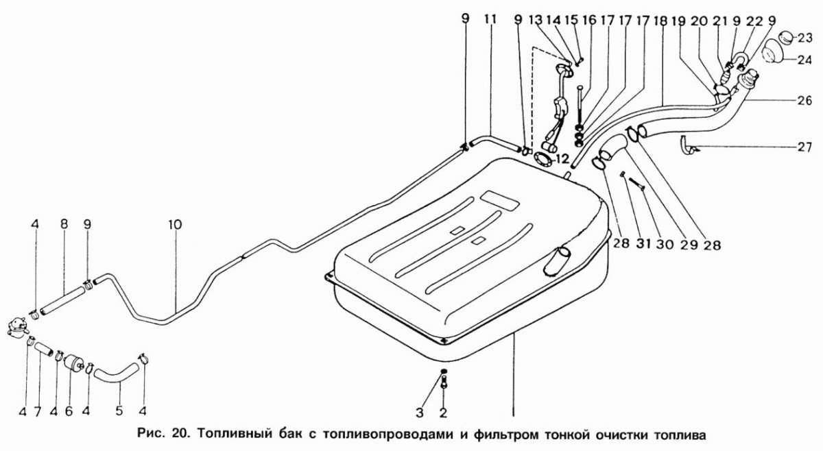 ИЖ 2717 топливная трубка
