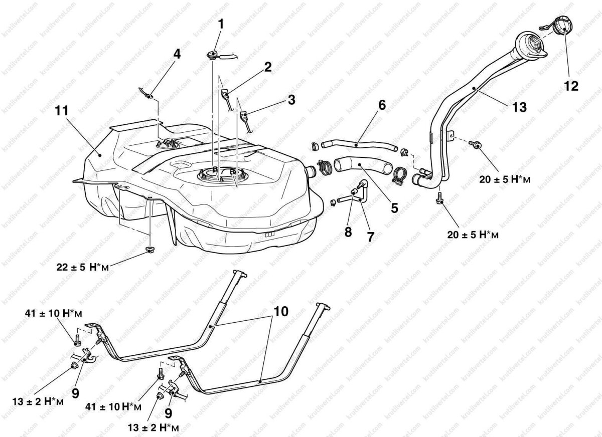 Топливная система Митсубиси Аутлендер 2.4