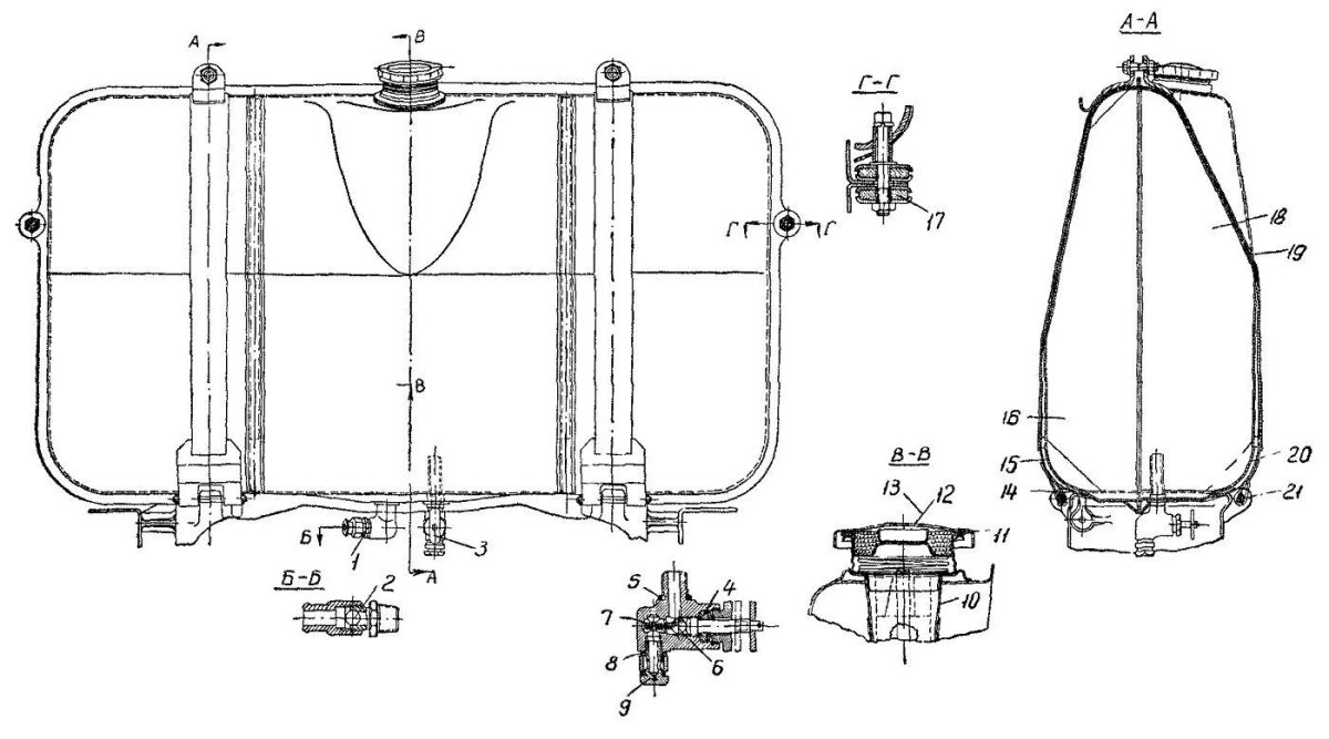 Бак топливный т-150