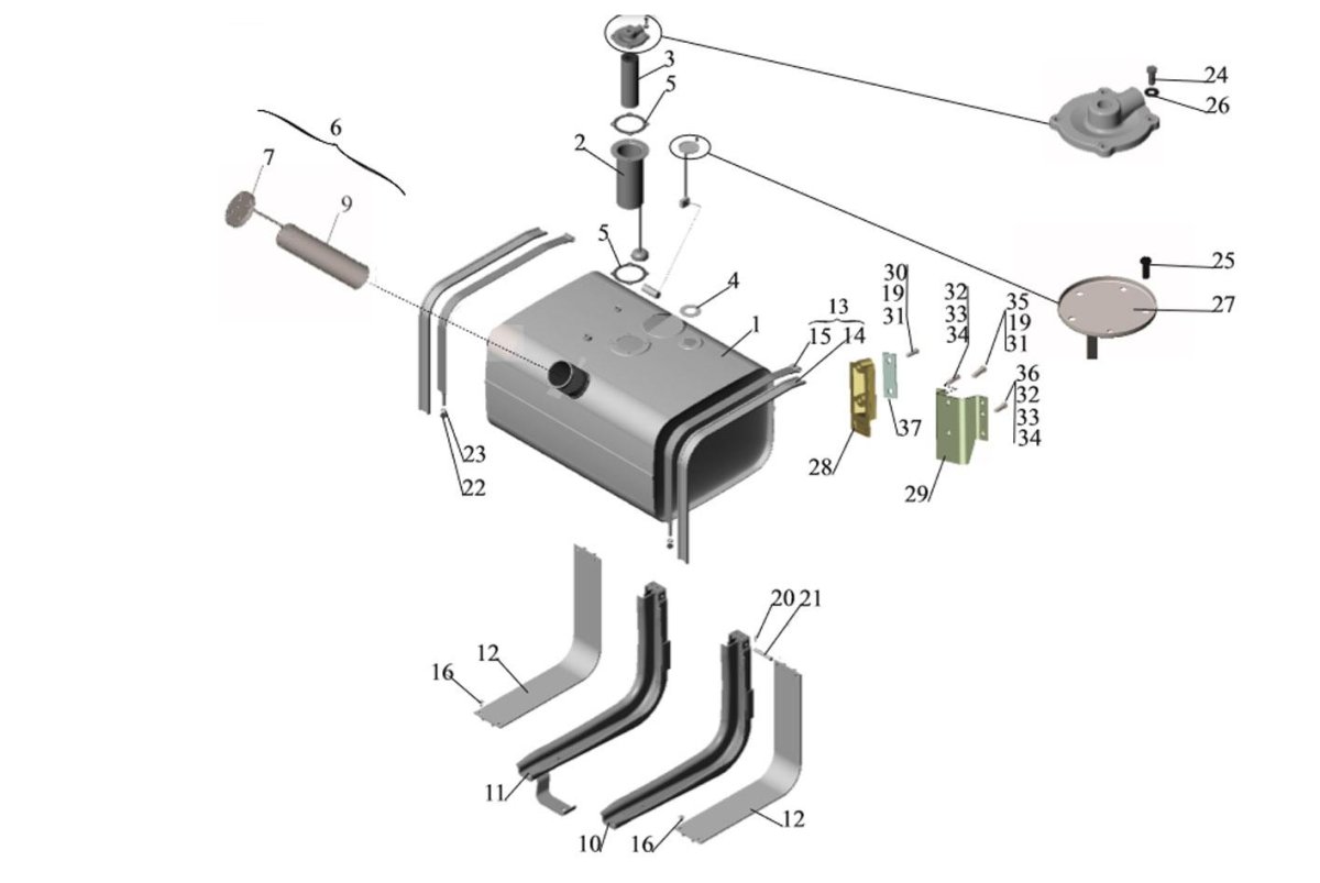 Фильтр топливного бака МАЗ-551605