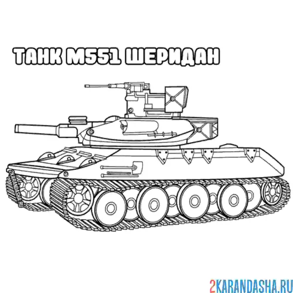 Танк т-34 раскраска для детей