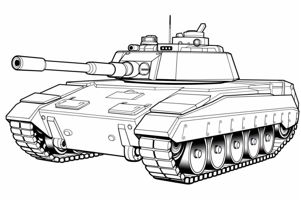 Танк для раскрашивания