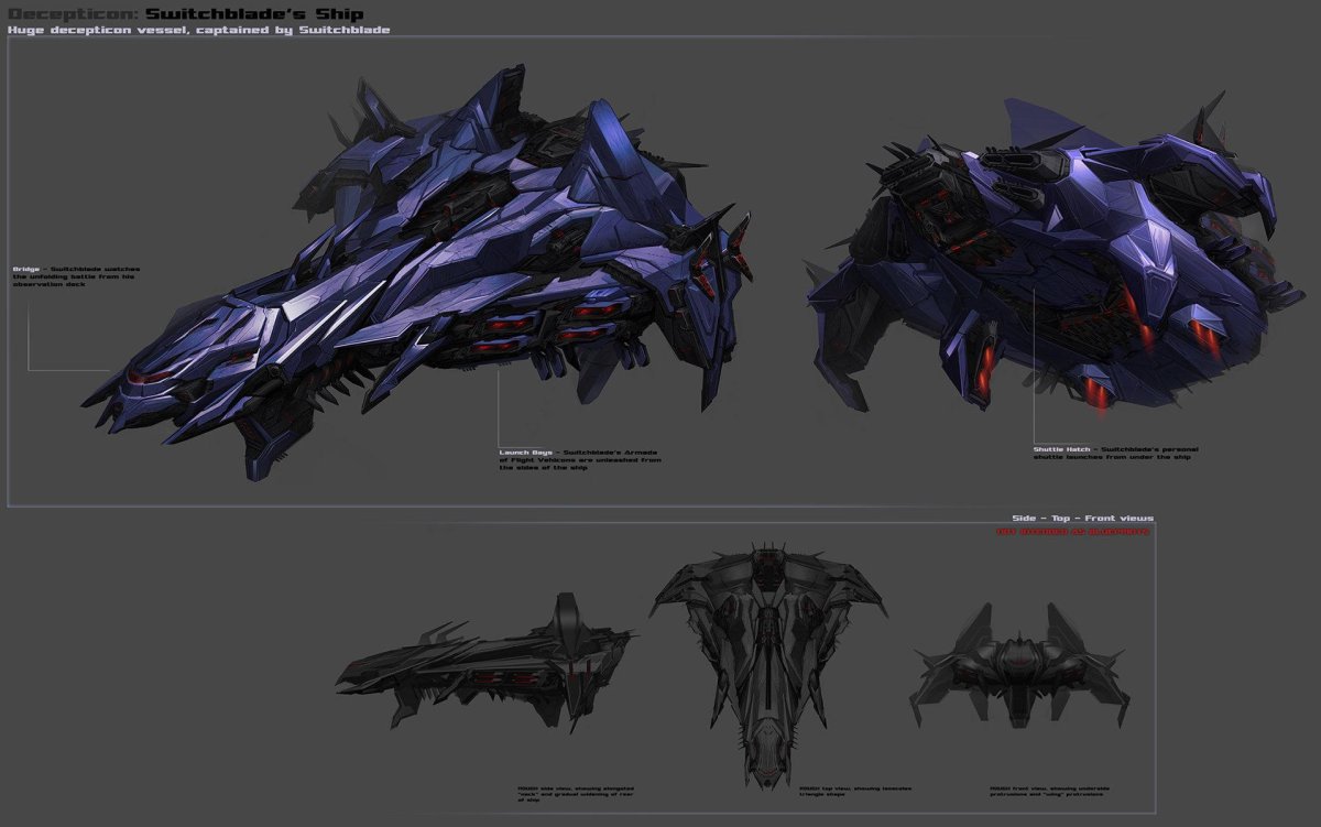 Трансформеры Юниверс корабль Десептиконов