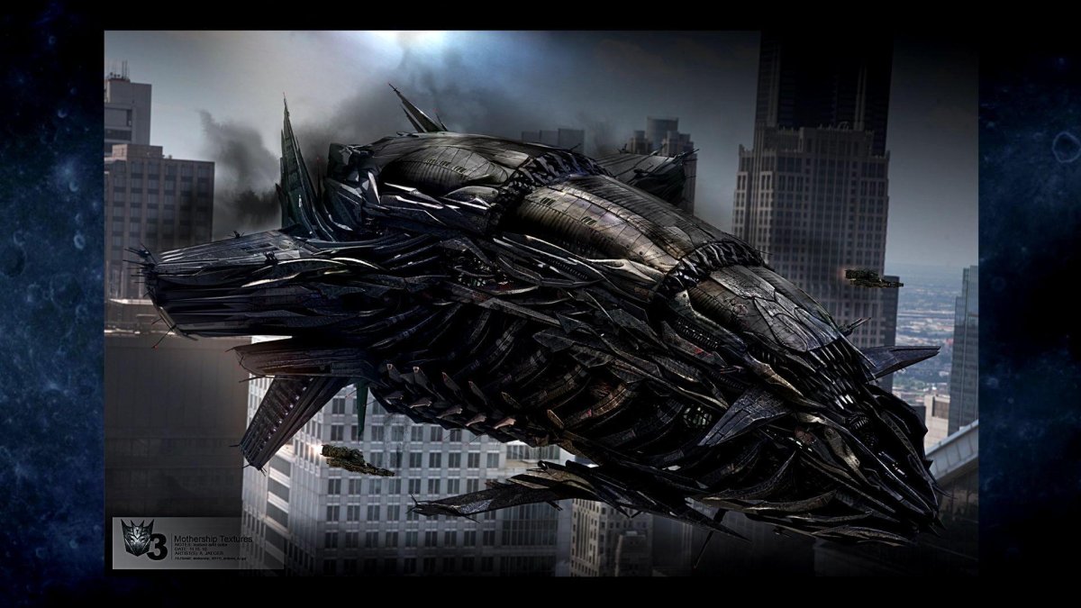 Трансформеры 3 тёмная сторона Луны корабли Десептиконов