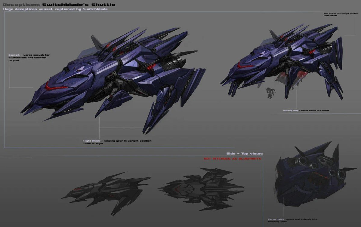 Корабль Десептиконов трансформеры Прайм