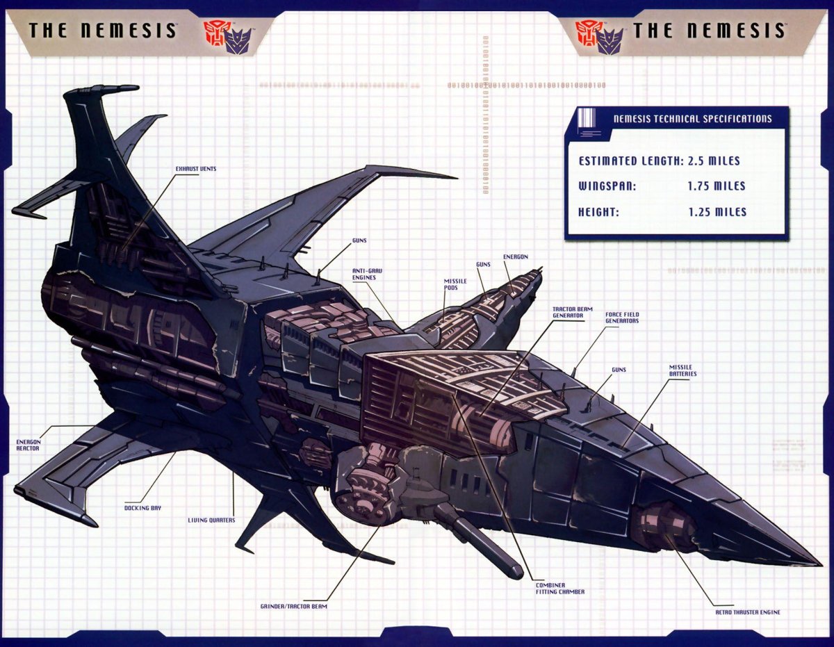 Трансформеры Прайм корабль Немезида