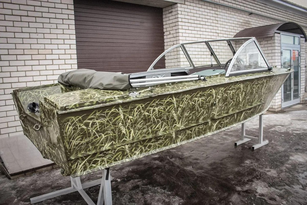 Лодка Казанка хаки