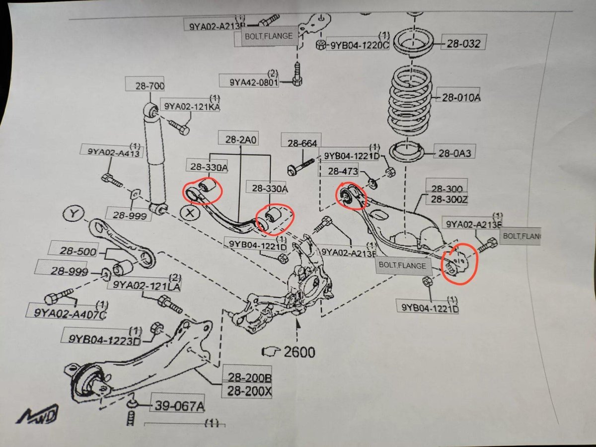 Задняя подвеска Mazda 6 GH