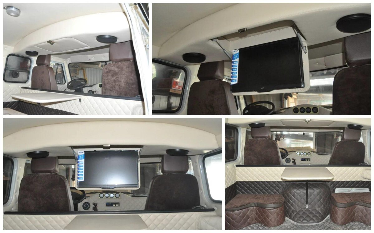 Телевизор в УАЗ Буханка