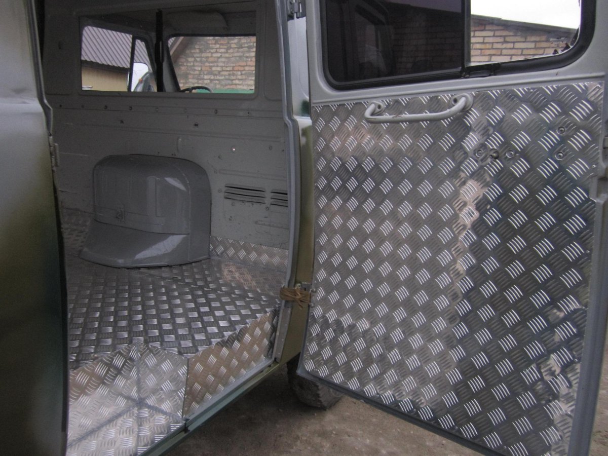 Обшивка кузова УАЗ 452, Буханка алюминий