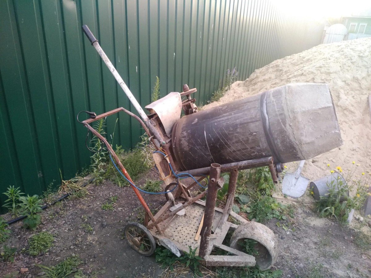 Советская бетономешалка на 380 вольт