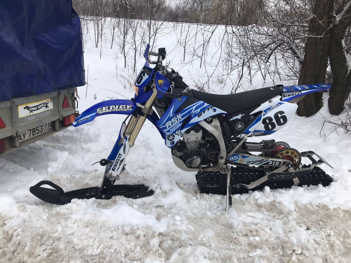 Гусянка на мотоцикл 250 кубов эндуро