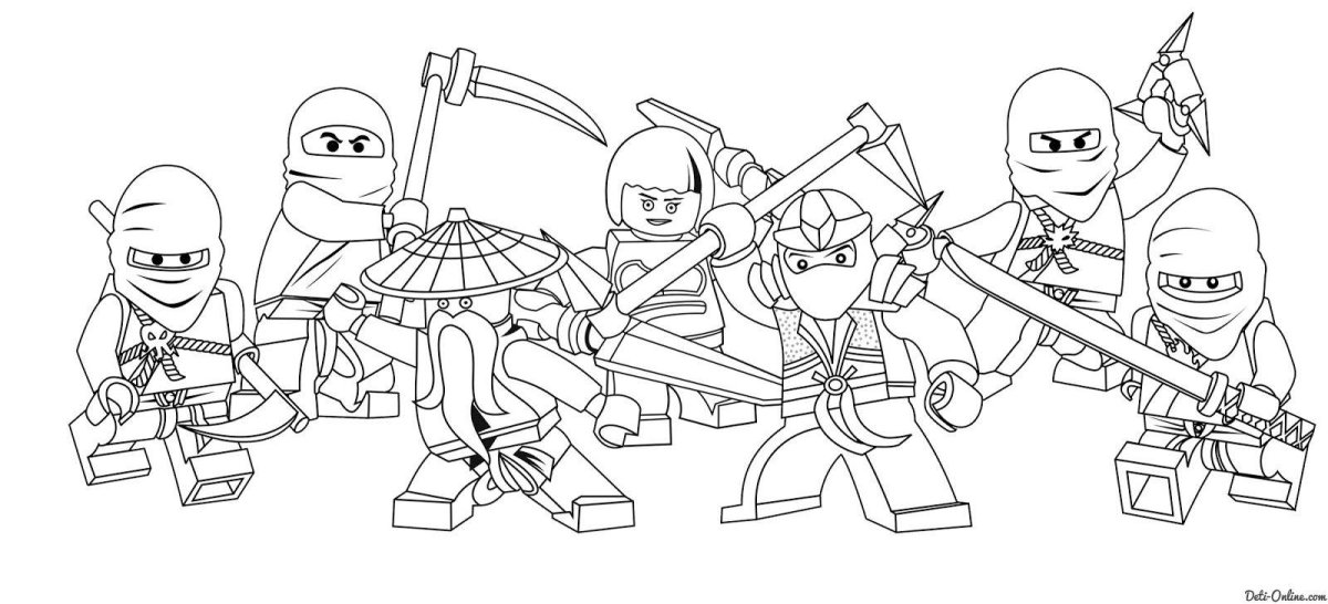 Раскраски LEGO Ninjago