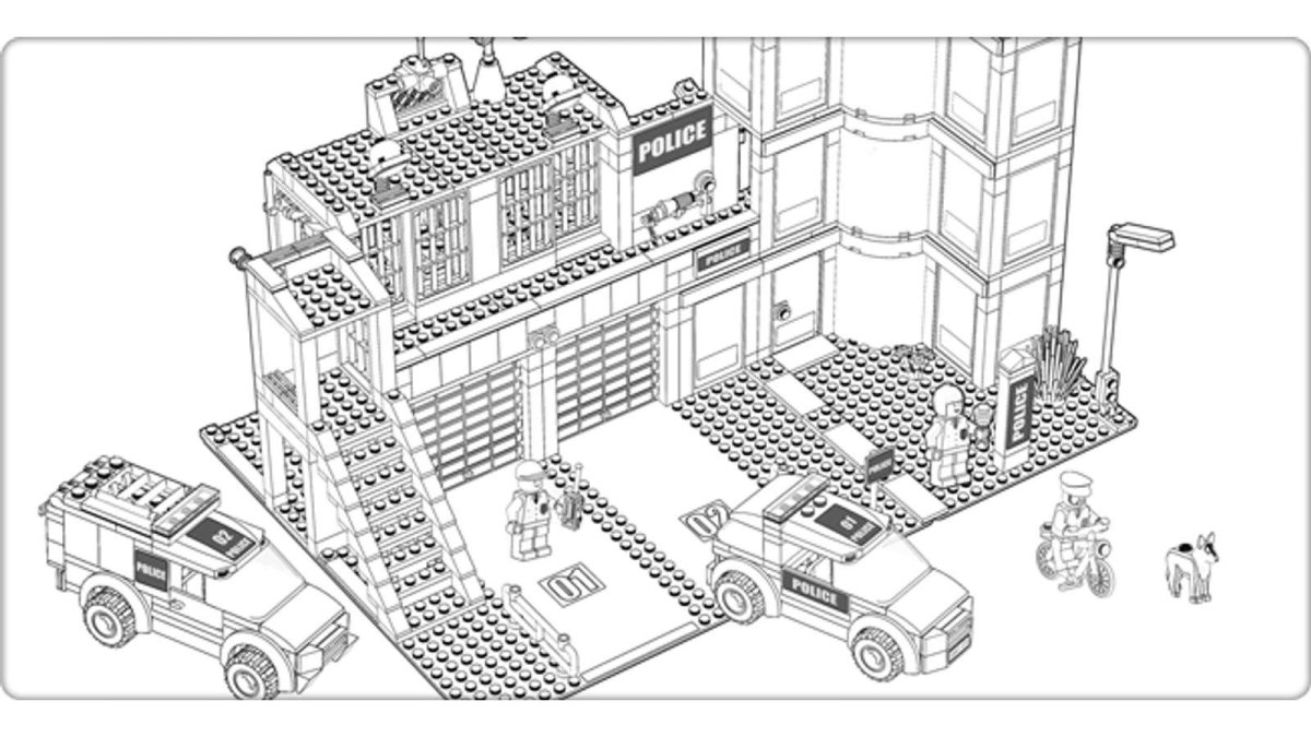 Раскраска LEGO Police
