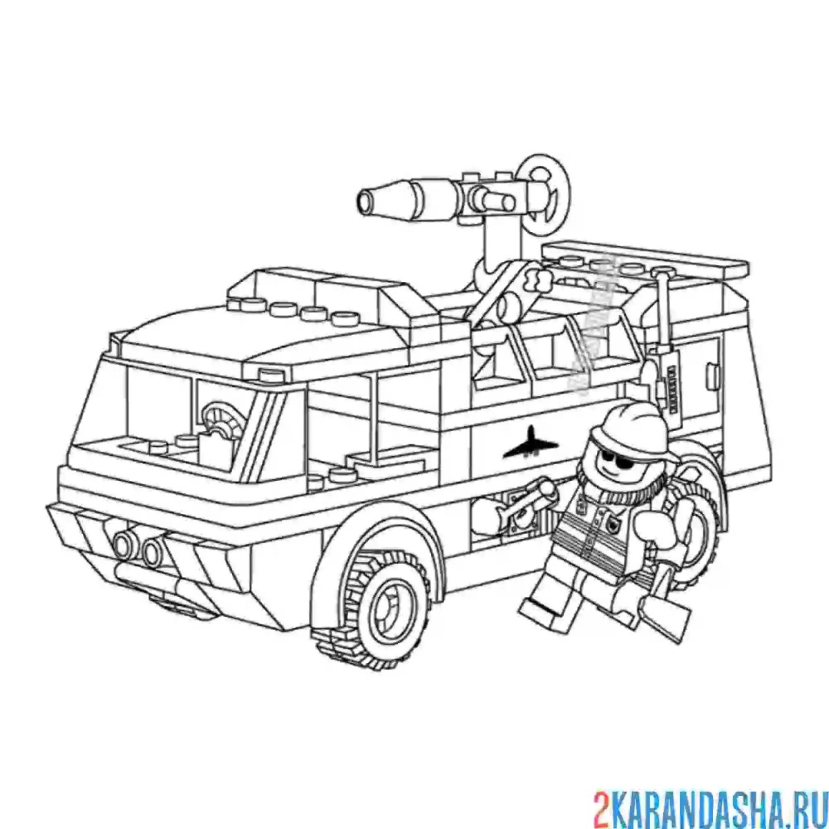 Разукрашка лего спецназ