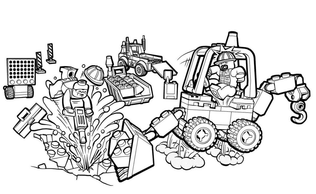 Раскраска LEGO Technic