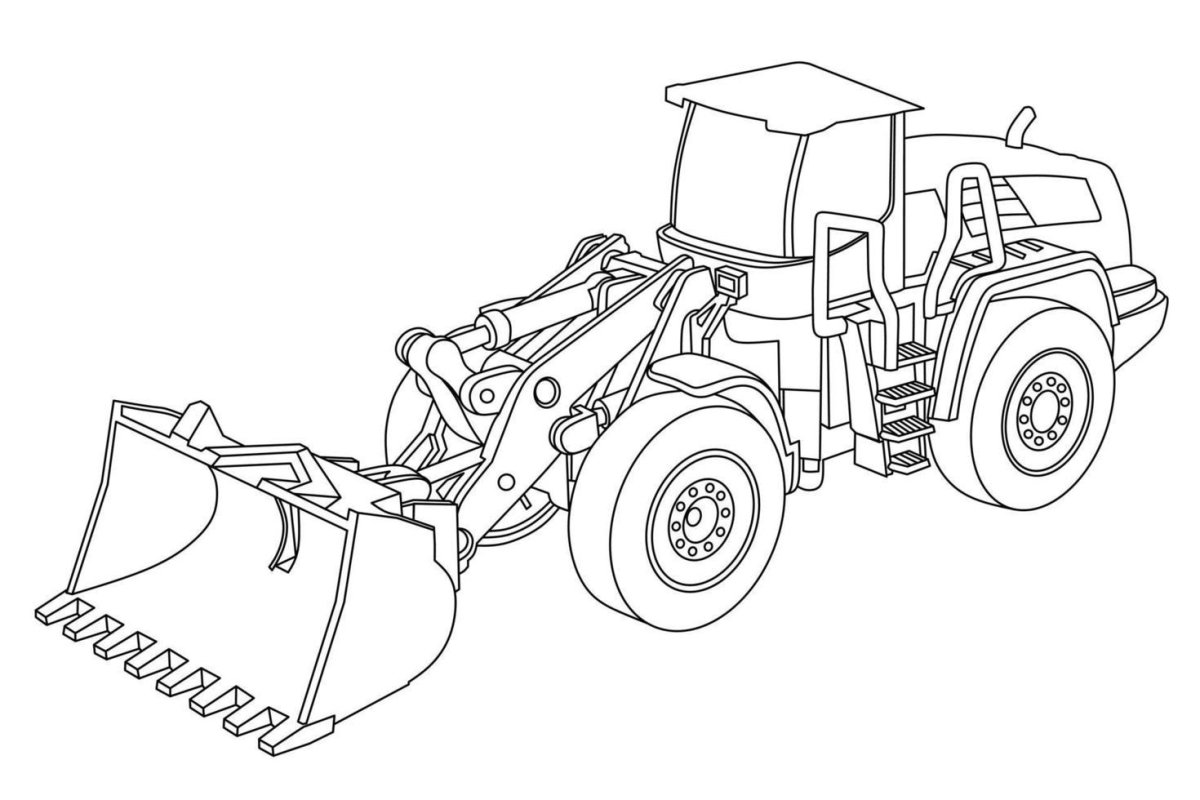 Бульдозер вектор