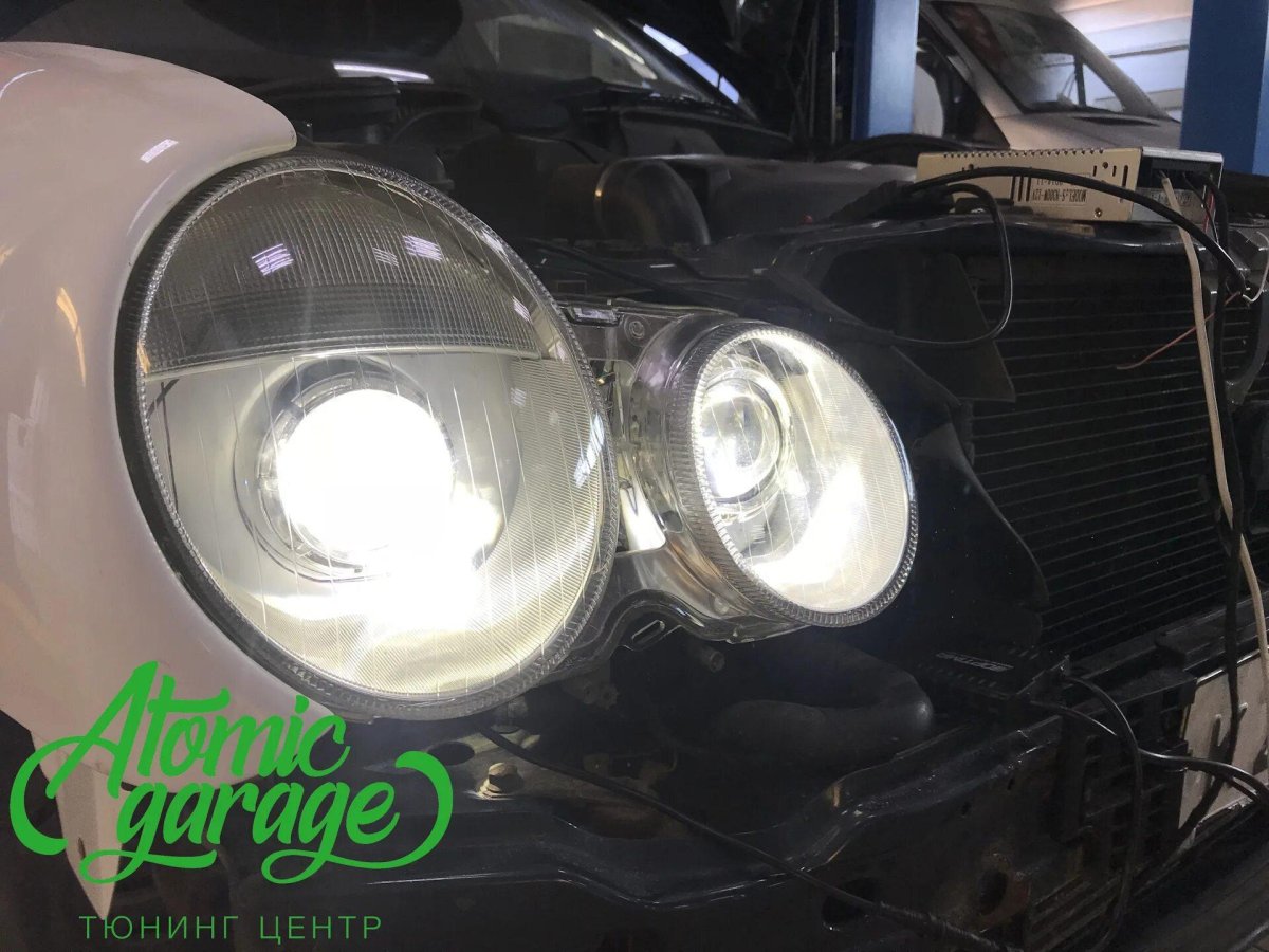 Мерседес 210 линзы в фары