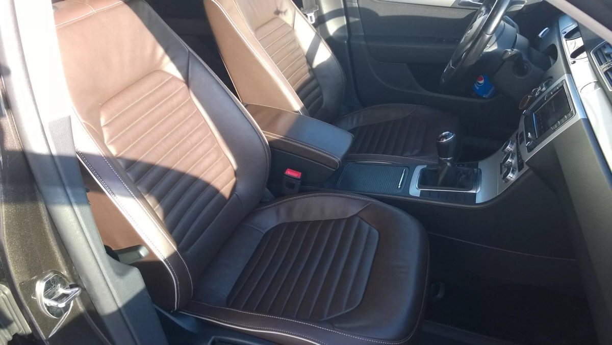 Коричневый салон Пассат б7